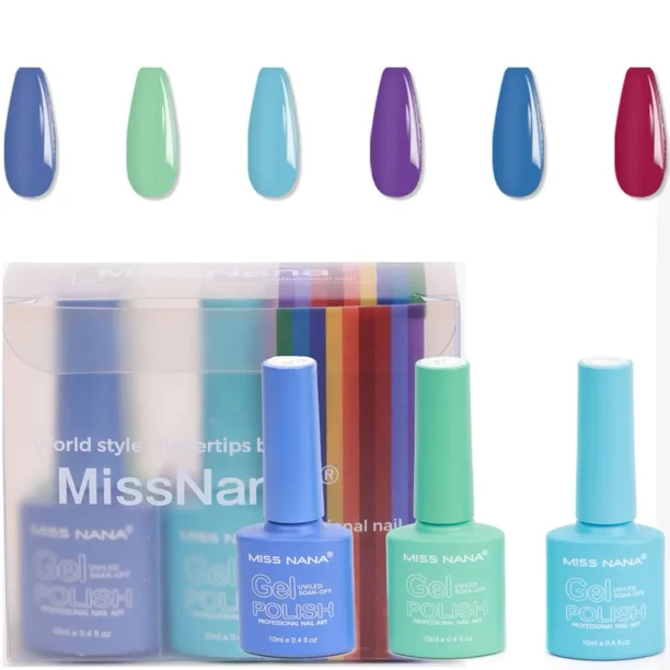6 Colores 10 Ml Gel Base Colección Imprescindible Semipermanente Esmalte De Uñas