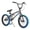 Black&Blue, variant on XJD 20 inch BMX Bike Freestyle Cycling Trick Bicycle with Pegs for Teen Beginner 8-12 Years Old Kids,4 Pegs & Dual U‑Brake,Black
