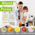 thumbnail image 4 of Morfone 4 in 1 Immersion Hand Blender, Powerful Handheld Stick Blender with 304 Stainless Steel Blades, Chopper, Beaker, Whisk and Milk Frother for Smoothie, Baby Food, Sauces Red,Puree, Soup, 4 of 8