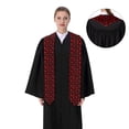 thumbnail image 4 of Kdxio Red Skulls Graduation Stole Class, Graduation Sash, Unisex Adult 36" Academic Commencements-Sharp Corner, 4 of 7