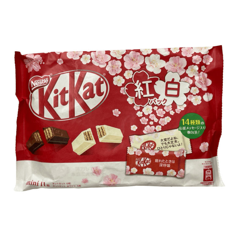 Kit Kat Chocolate Snack Red and White Spring Sakura Package Mini
