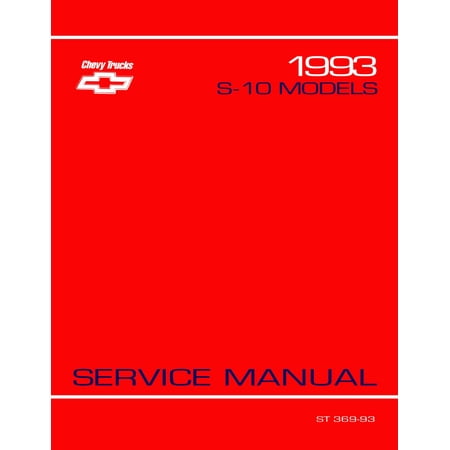 Detroit Iron OEM 1993 Chevrolet S-10 Light Duty Truck Shop Manual