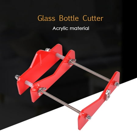 Glass Bottle Cutter Acrylic DIY Bottle Cutting Tool with Sandpaper for Wine Beer Bottles Mason