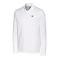 thumbnail image 2 of Men's Cutter & Buck White West Virginia Mountaineers Vault Advantage Tri-Blend Pique Big & Tall Long Sleeve Polo, 2 of 3