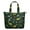 Dark Green Dinosaurs, variant on Dark Green Toned Dinosaur and Volcano Pattern Travel Tote Bags for Women Carry On,Large Weekender Bags for Women Travel,Multi Functional Duffle Bag for Work,Shopping,Sports