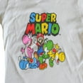 thumbnail image 2 of Super Mario with Yoshi Family Big Girl's White T-Shirt - (XL-16), 2 of 4