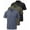 Solid Black, Solid Olive Night, Solid Vintage Indigo, variant on 3 Pack: Men's Polo Shirts Zipper Short Sleeve Dry Fit Quarter Zip Golf Athletic Workout Gym Collared