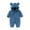 F62-Blue, variant on Baby Boy One Piece Clothes Newborn Infant Baby Boys Girls Snowsuit Winter Coat Solid Bear Warm Fleece Hooded Romper Jumpsuit Outfits 0-3 Months