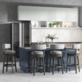 thumbnail image 5 of 27/31 Inch Swivel Bar Stool with Upholstered Back Seat and Footrest-31 inches, 5 of 5