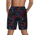 thumbnail image 4 of Daiia Sea Turtle Mens Swim Trunks Swim Shorts Quick Dry Swim Shorts with Mesh Lining Pockets-Small, 4 of 9