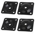 thumbnail image 4 of 48mmx48mmx2mm Iron Table Leg Mounting Plates Black 4pcs, 4 of 4