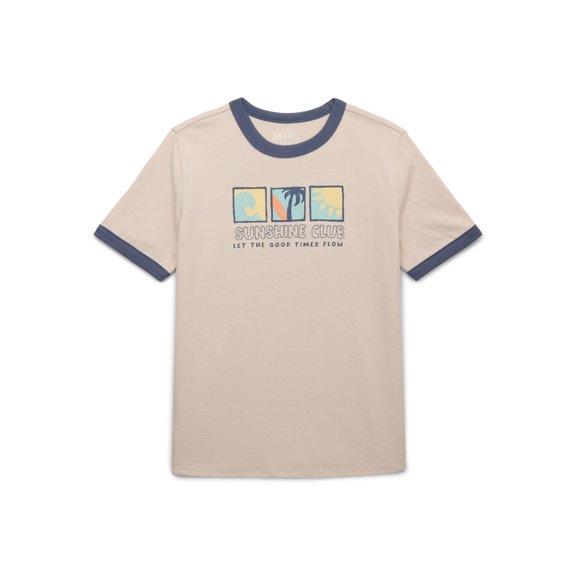 365 Kids by Garanimals Boys Mix and Match Graphic Ringer Tee with Short Sleeves, Sizes 4-10