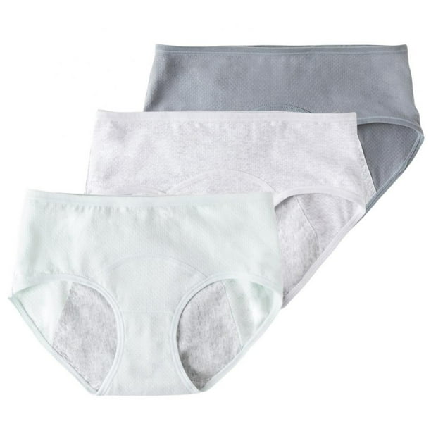3 Pack Womens Period Panties for Teens Leak Proof Underwear Menstrual