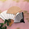 thumbnail image 2 of OFFIGAM Bamboo Vintage Fan Handheld Foldable Brown Fan for Women Ladies Dancing Performance Gift 12.5*7 inch, 2 of 5