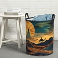 thumbnail image 6 of Gaeub Sunset Desert Journey Dirty Clothes Storage Basket, Toy Storage Bin for Storing Clothing, Diapers, Toys-Small, 6 of 6