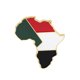 thumbnail image 1 of Broches de alfileres esmaltados con forma de mapa de África, joyería étnica de Hip Hop, broche con forma de mapa de Ghana, Guinea, Argelia, 1 of 5