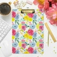 thumbnail image 7 of FMSHPON Floral Rose Flowers Colorful Clipboard Hardboard Wood Nursing Clip Board and Pull for Standard A4 Letter 13x9 inches, 7 of 7