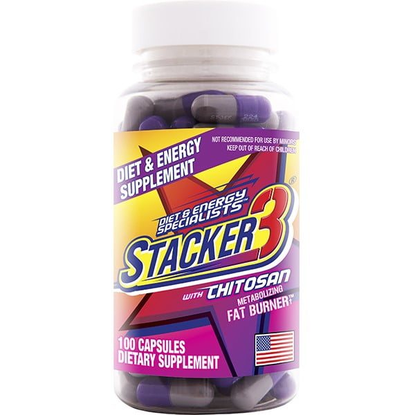 STACKER 3 Capsules Ephedra Free Formula 100 Capsules