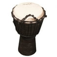 thumbnail image 4 of Sawtooth Tribe Series 8" Hand Carved Congo Design Rope Djembe with Drum Sack Carry Bag, 4 of 7