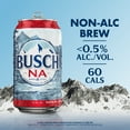 Busch NonAlcoholic Lager Beer, 12 Pack, 12 fl oz Aluminum Cans, 0.4
