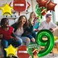 thumbnail image 2 of Football Balloons Set Football Birthday Party Decorations Football Touchdown Sports Theme Birthday Party Decoration, Football Theme Supplies Birthday Party Decorations - Style 3, 2 of 5