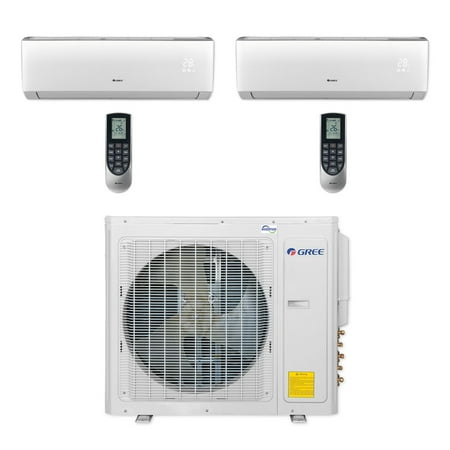 Wall Mounting Unit (Gree MULTI30CLIV202 - 30,000 BTU Multi21+ Dual-Zone Wall Mount Mini Split Air Conditioner Heat Pump 208-230V)