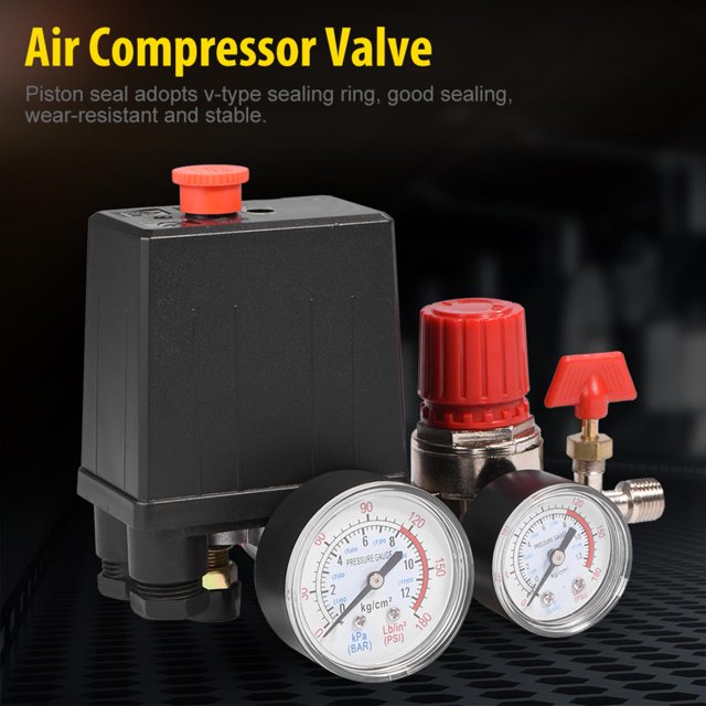 LAFGUR Small Air Compressor Pressure Switch Air Compressor Pressure Switch, Air Compressor Valve, For Home Use Fast Pressure Reduction