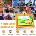 thumbnail image 2 of Kids Tablet 7 inch 32GB WiFi Android 13 Tablet For Kids| Bluetooth | Parental Control | Pre-Installed Learning Tablet Apps for Toddlers Children | with Shockproof Case(Yellow), 2 of 7