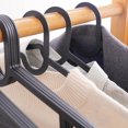 thumbnail image 5 of 10 Pack Plastic Clothes Hangers, Heavy-Duty Hanging Hooks for Closet, Multifunctional Drying and Display Hangers, Space-Saving Storage for Home & Dorm Use, 5 of 5