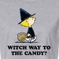 thumbnail image 3 of Peanuts - Witch Way To The Candy - Juniors Cropped Cotton Blend T-Shirt, 3 of 6