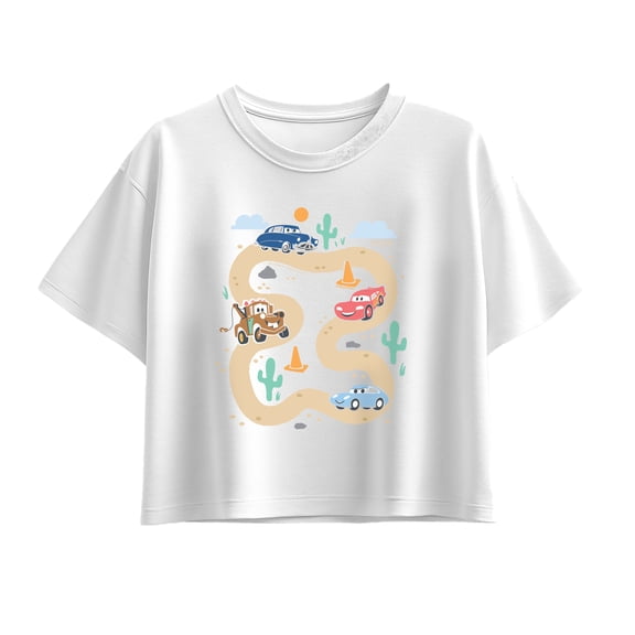 Cars - Track - Youth Girls Boxy T-Shirt