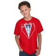thumbnail image 3 of American Flag Tuxedo Funny July 4th Boys Kids T Shirt Tees Tops Teen Brisco Brands S, 3 of 6