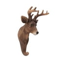 thumbnail image 3 of Sika Deer Head Decoration Sika Deer Head Animal Wall Hanging Figurine Wall Hanging Sculpture For Gallery Bedroom Living Room Decoration, 3 of 8