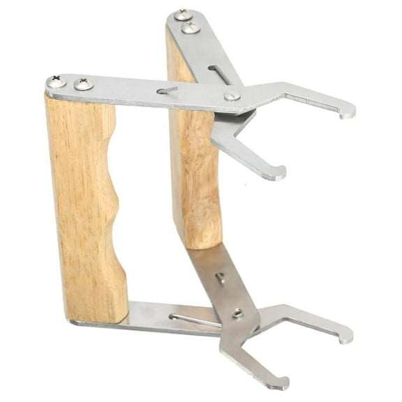 YIEMEEN Beekeeping Frame Lifter Tool For Easy Honeycomb Handling Metal Wood Construction