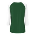 thumbnail image 4 of SNKSDGM Women's Plus Casual Easter Shirt Plus Size Tops for Women 5X-6X Women 3/4 Sleeve Top Summer Casual Versatile Raglan Shirt Round Neck Casual Shirt Top Casual Tops for Women Trendy Plus Size, 4 of 4