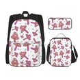 thumbnail image 1 of Easygdp Purple Mushroom Mochila para Niños y Niñas con Set de Caja de Almuerzo y Estuche para Lápices 3 en 1, Mochila Escolar Estampada para Adolescentes, 1 of 7