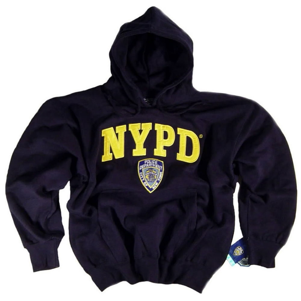 The NYPD NYPD Shirt Hoodie Sweatshirt Navy Blue Authentic Clothing