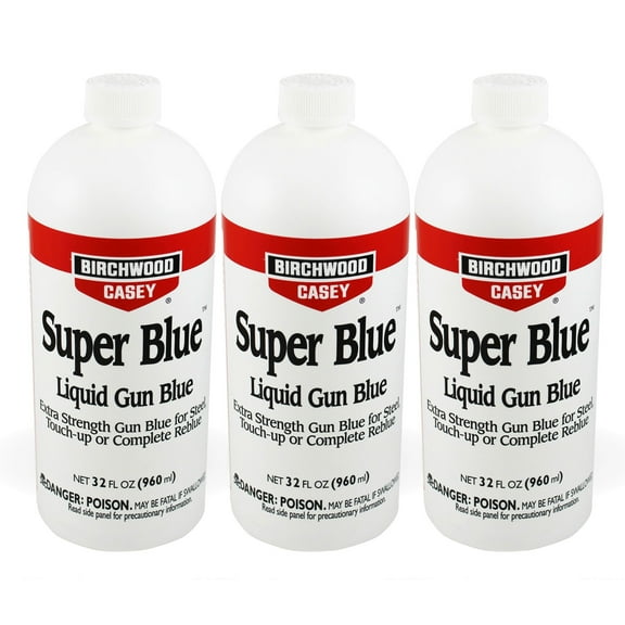 Birchwood Casey 32 oz. Super Blue Double Strength Liquid Gun Blue (3 Pack)