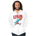 thumbnail image 4 of The Smurfs Basketball Player Team USA Zip Hoodie Sweatshirt Men Brisco Brands M, 4 of 5