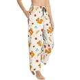 thumbnail image 2 of Uemuo Squirrel Maple Leaves And Nuts Pattern Women's Wide Leg Palazzo Lounge Pants with Pockets Light Weight Loose Comfy Casual Pajama Pants-Large, 2 of 9