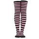 thumbnail image 2 of Minnieouse 1 par de medias a rayas de poliéster, accesorios de vacaciones, festival de mano de obra, ropa de fiesta atractiva, suministros para niñas de Medias Rosa/Negro Minnieouse AP012117-02, 2 of 6
