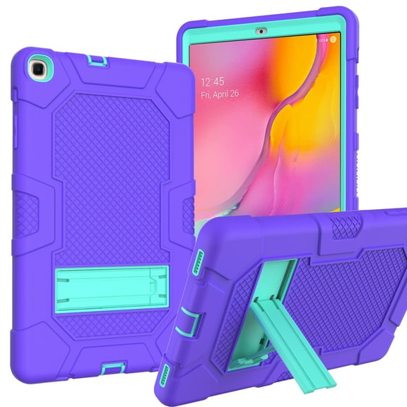 For Samsung Galaxy Tab A 10.1 (2019) / T510 Contrast Color Robot Shockproof Silicone   PC Case