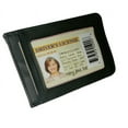 thumbnail image 3 of Black Leather Mens Magnetic Money Clip Thin Wallet Credit Card ID Badge Holder, 3 of 3