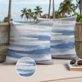 thumbnail image 3 of Blue Gray White Outdoor Pillow Covers 16x16 Set of 2,Waterproof Patio Throw Pillowcase Protectors,Modern Abstract Mottled Aesthetic Decorative Pillow Shams Cushion Covers for Seat Bed Couch Sofa, 3 of 8