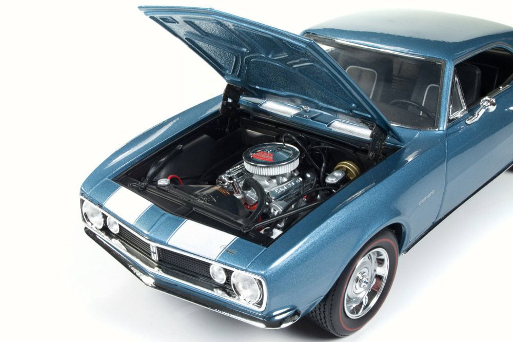 1967 Chevy Camaro Z28 50th Anniversary, Blue - Auto World AMM1101 - 1/18  Scale Diecast Model Toy Car