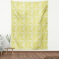 thumbnail image 4 of Ambesonne Abstract Fabric by the Yard Upholstery, Soft Tone Pastel Leaves, 10 Yards, Yellow and Pale Yellow, 4 of 5