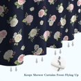 thumbnail image 6 of Pioneer Flower Floral Print Pattern Shower Curtain 72"x84", Bathroom Decorative Shower Curtain Set with 12 Hooks, Waterproof Washable, 6 of 6