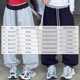 thumbnail image 3 of Gubotare Kids Pants Girls' Sweatpants Soft Athletic Lounge Joggers Kids High Waist Casual Pants 5T 6T (Navy,5-6 Years), 3 of 9