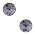 thumbnail image 1 of maskred Compact Wall Clock with Powerful Suction Cup Water Resistant for Bathroom Kitchen Orange 75 x 35mm 2Set, 1 of 6