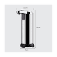 thumbnail image 3 of Automatic Soap Dispenser Touchless with Waterproof Base, 250Ml Liquid Soap Dispenser for Kitchen Bathroom Hotel, 3 of 5